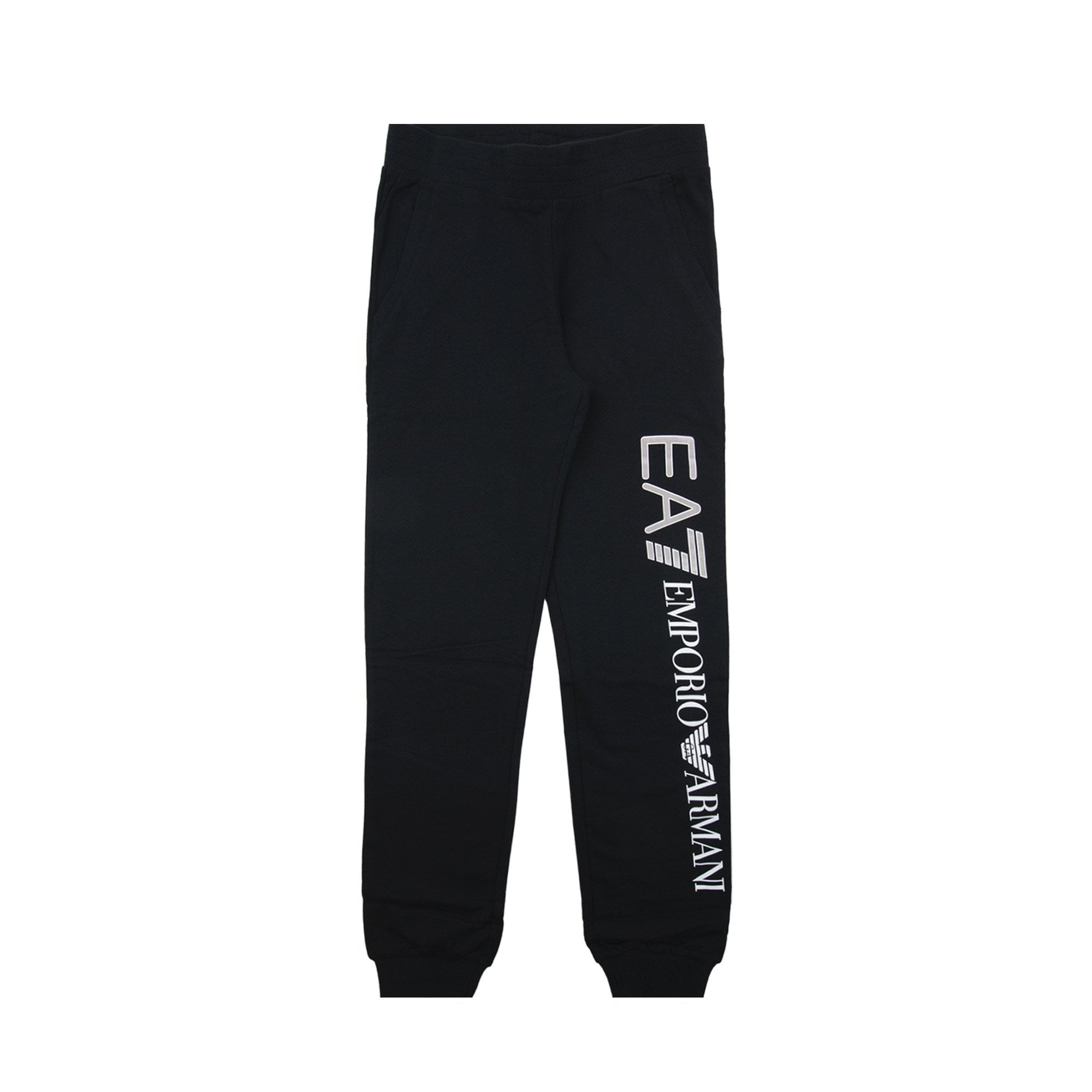 Ea7 Junior Reflective Back Logo Tracksuit Black