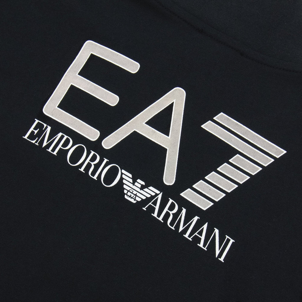 Ea7 Junior Reflective Back Logo Tracksuit Black