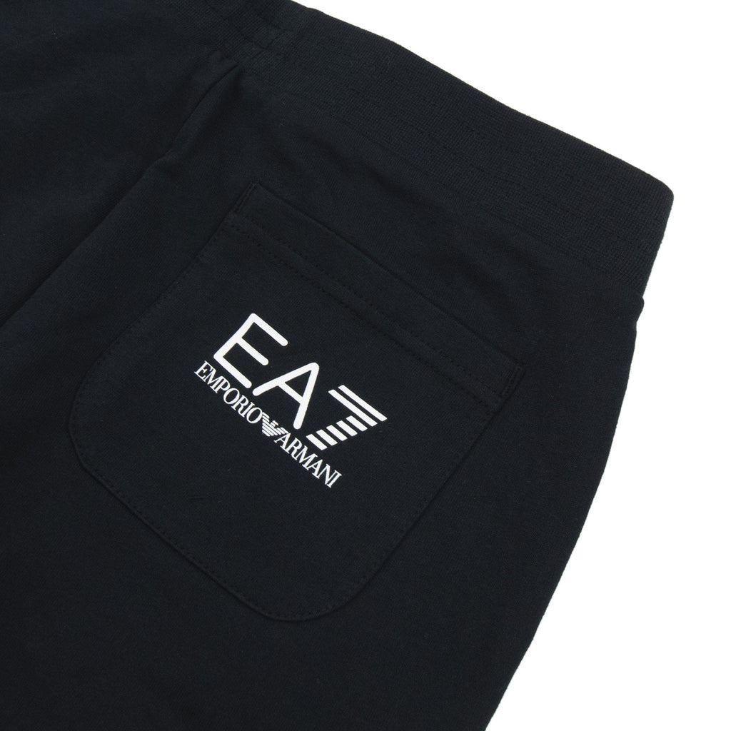 Ea7 Junior Reflective Back Logo Tracksuit Black