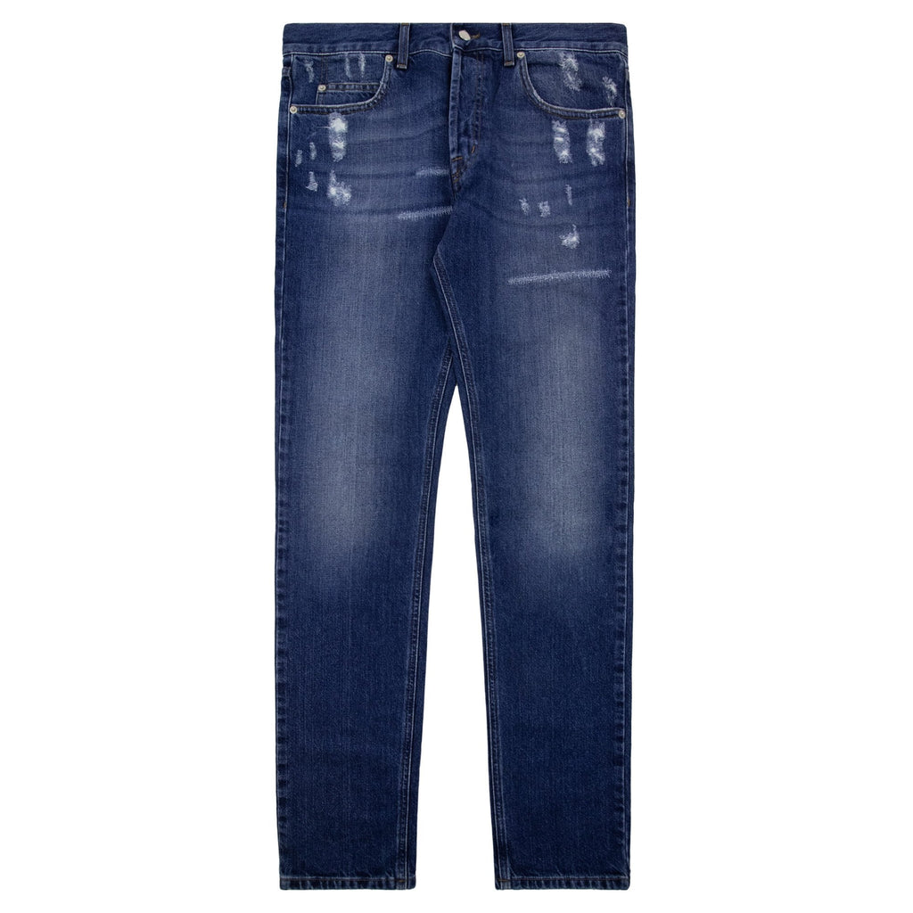 Mcq By Alexander Mcqueen Mcq Skinny Fit Ripped Jean Denim Blue