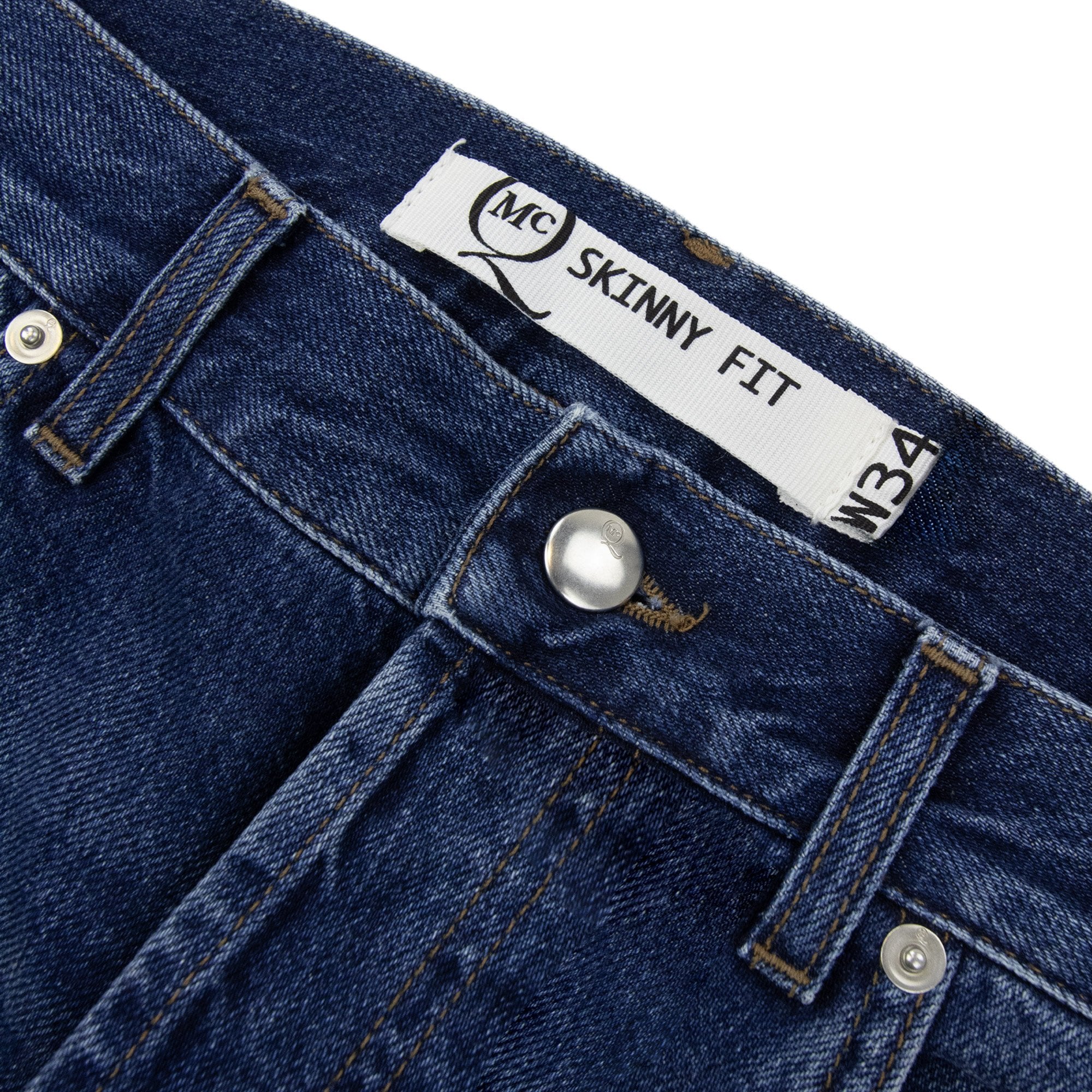 Mcq By Alexander Mcqueen Mcq Skinny Fit Ripped Jean Denim Blue