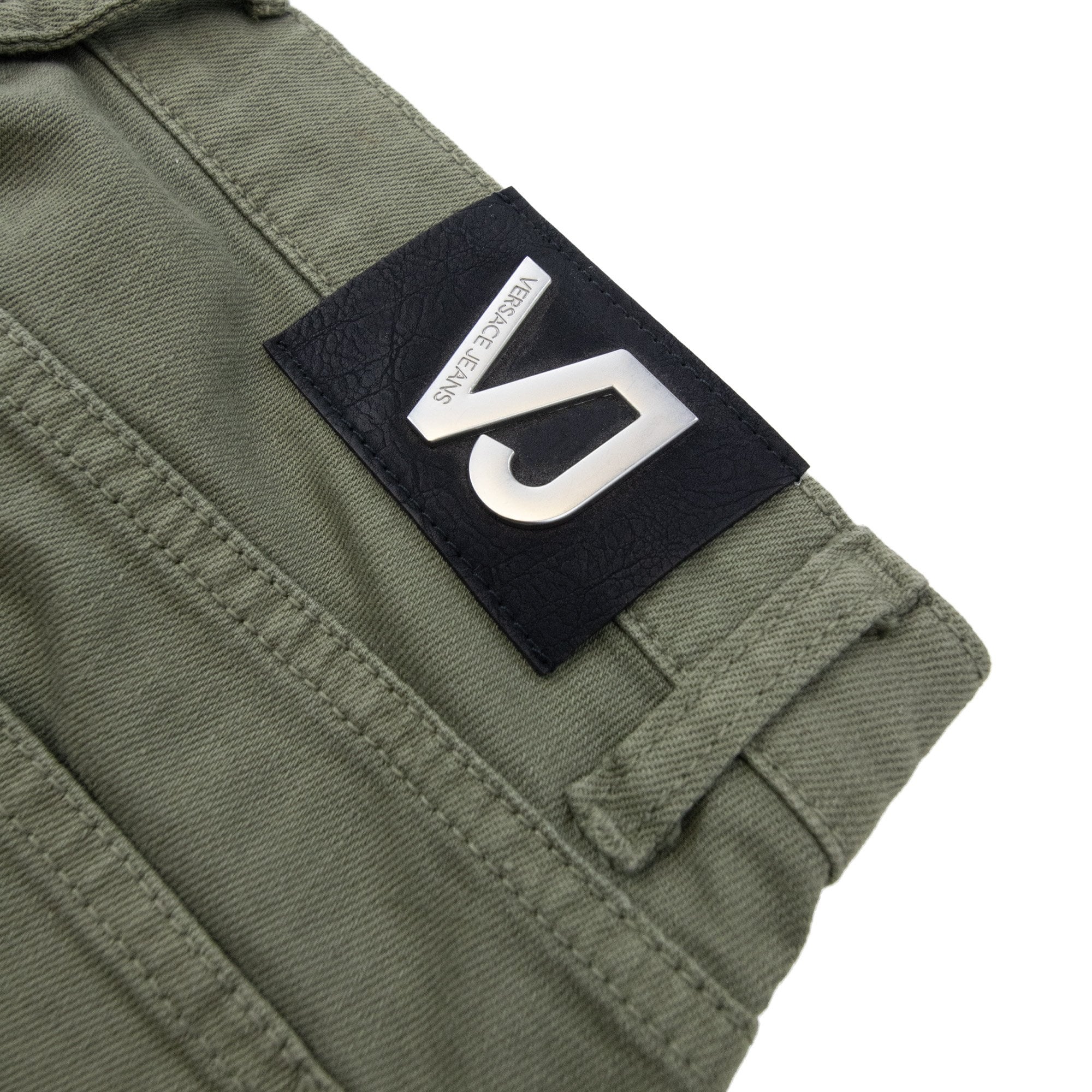Versace Jeans Skinny Fit Logo Jeans Khaki