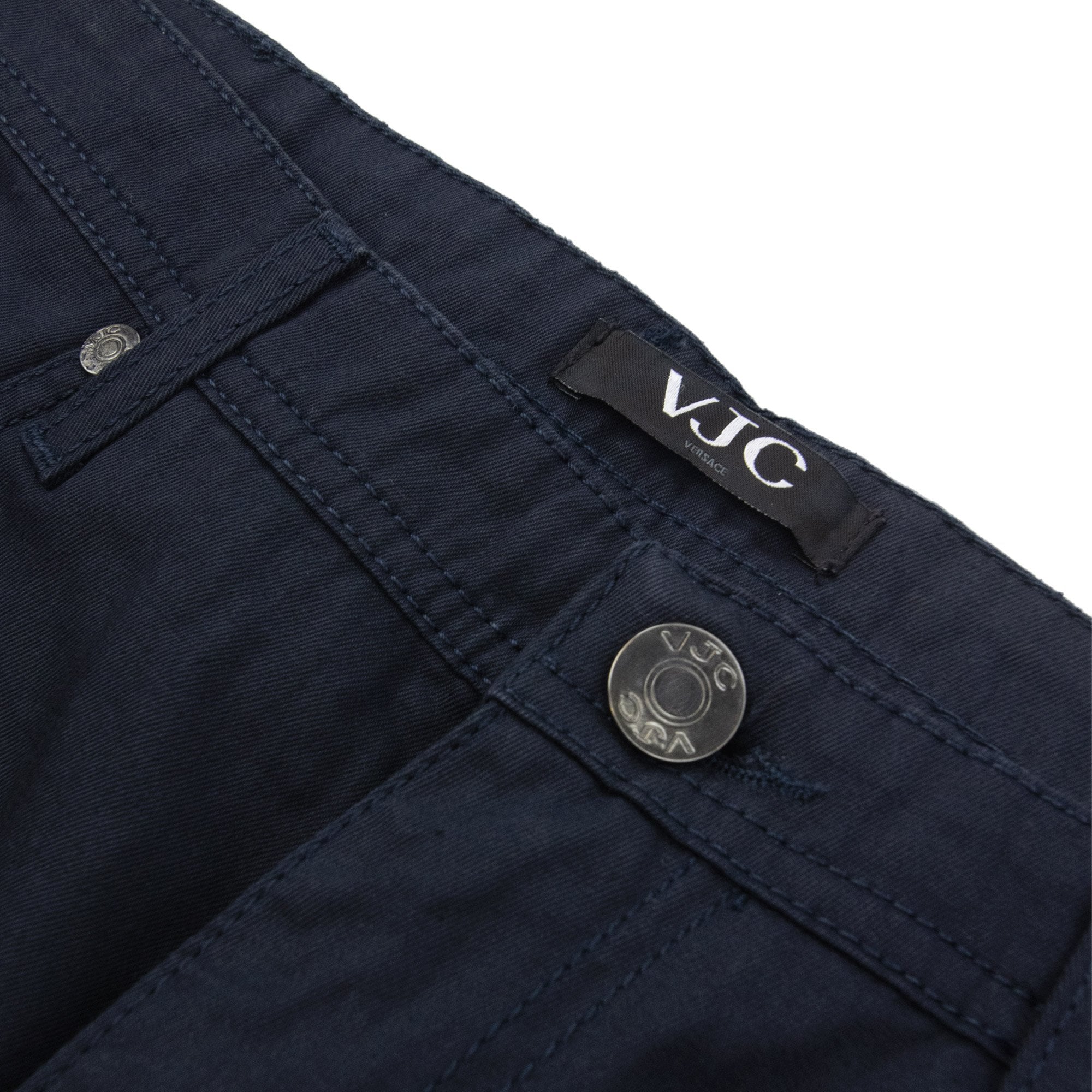 Versace Vjc Easy Fabric 5 Pocket Jeans Navy