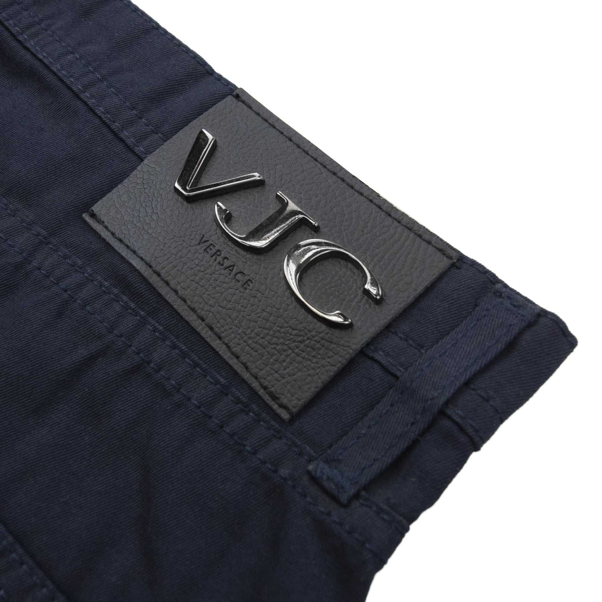 Versace Vjc Easy Fabric 5 Pocket Jeans Navy