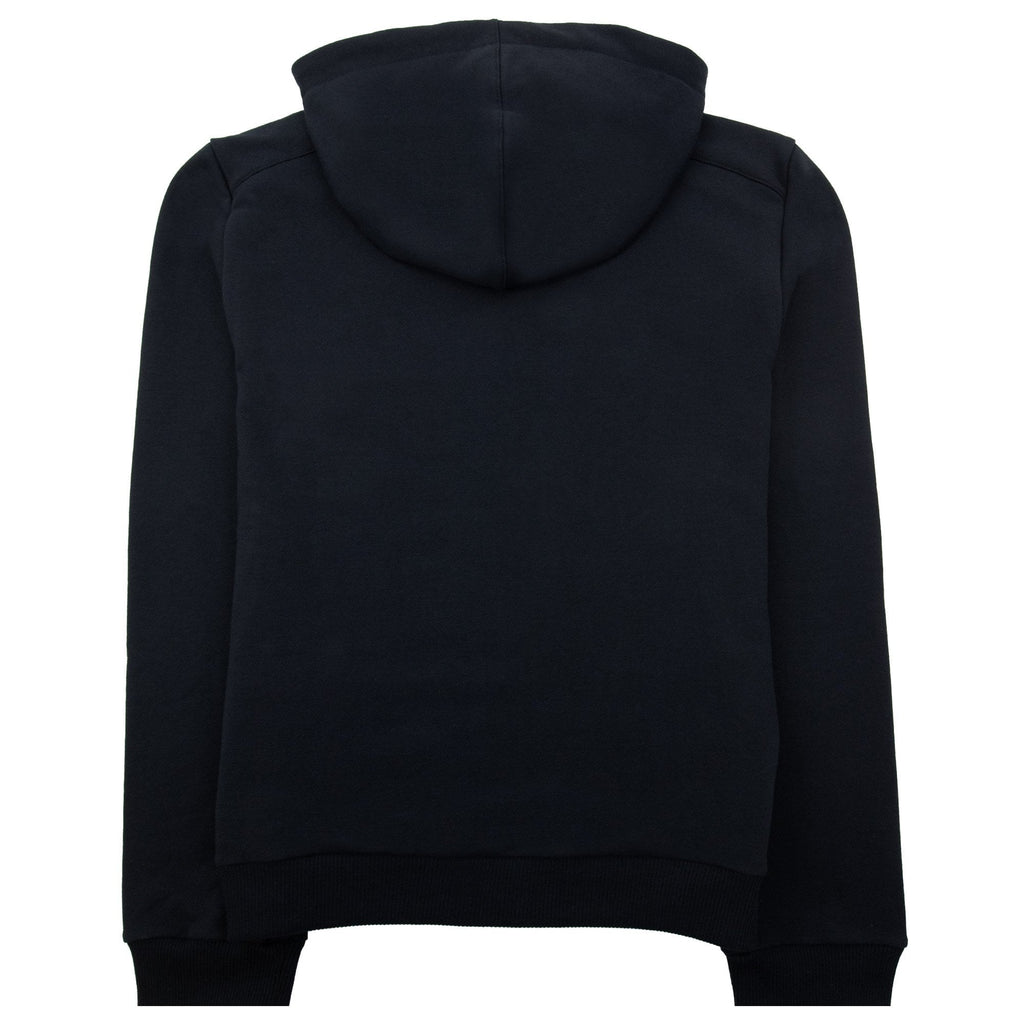 Versace Collection Embroidered Logo Zip Up Hoody Black