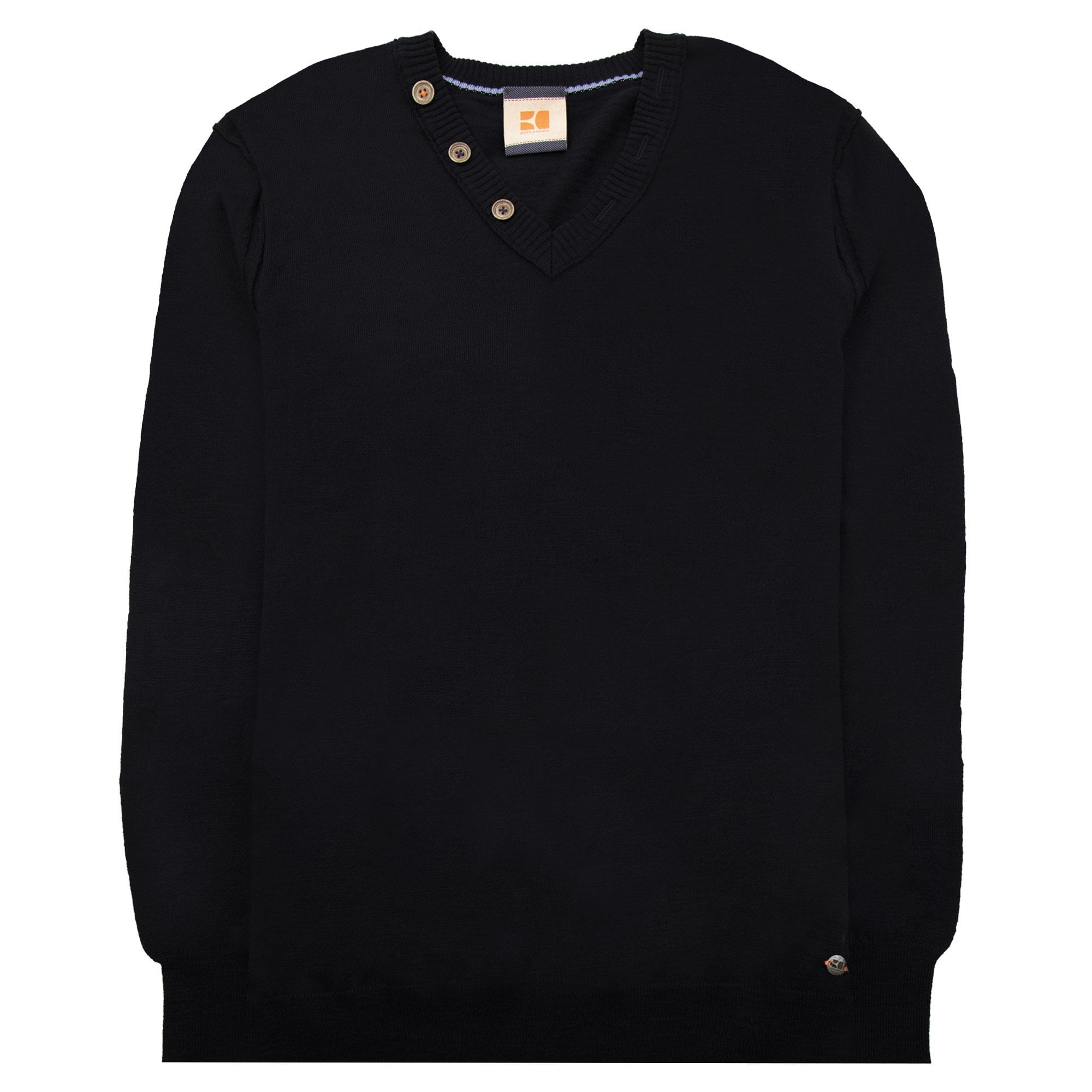 Hugo Boss Light Fleece V Neck Sweatshirt Black SA30