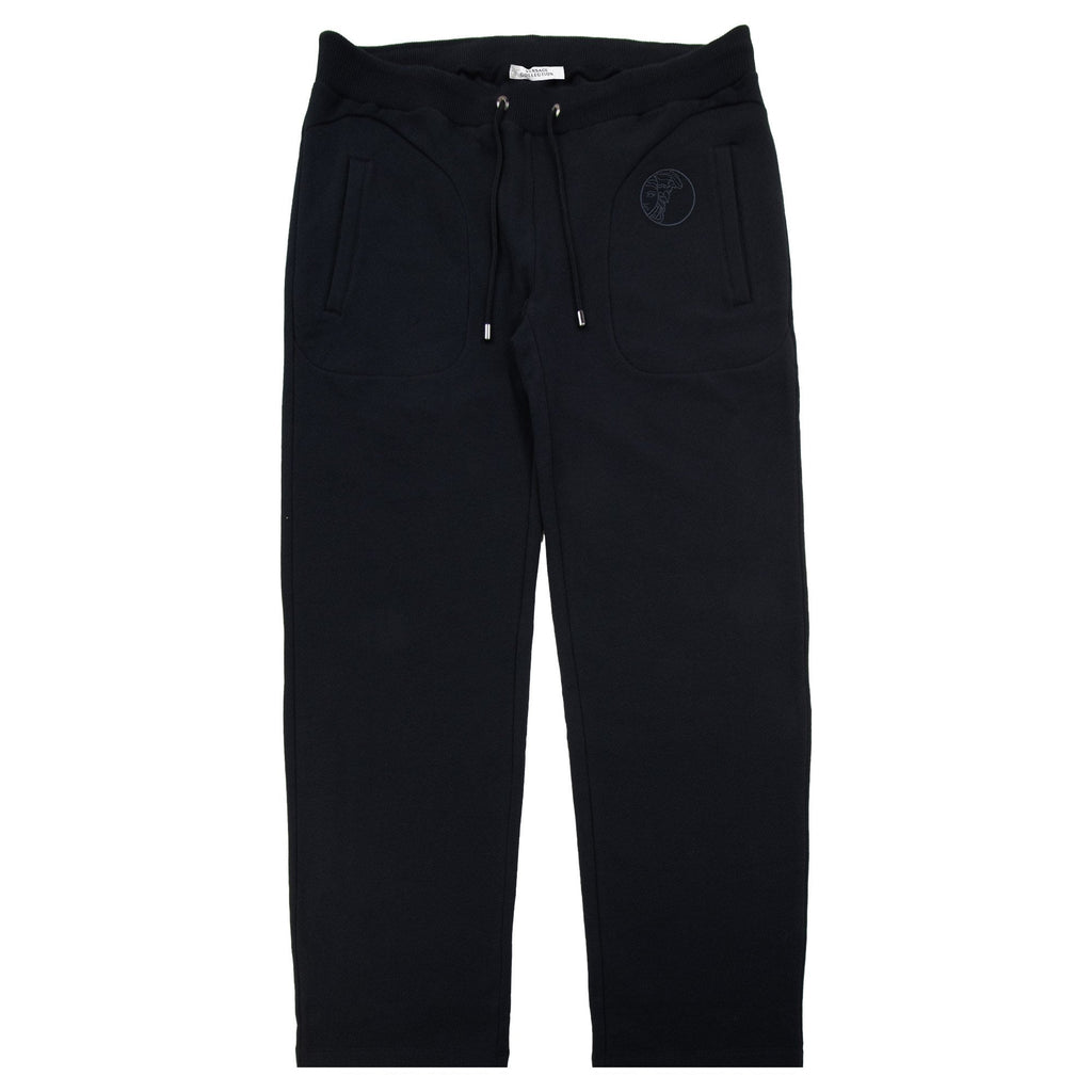 Versace Collection Logo Straight Cuff Pants Black