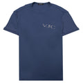 Versace Punk Loose Logo T Shirt Navy Blue