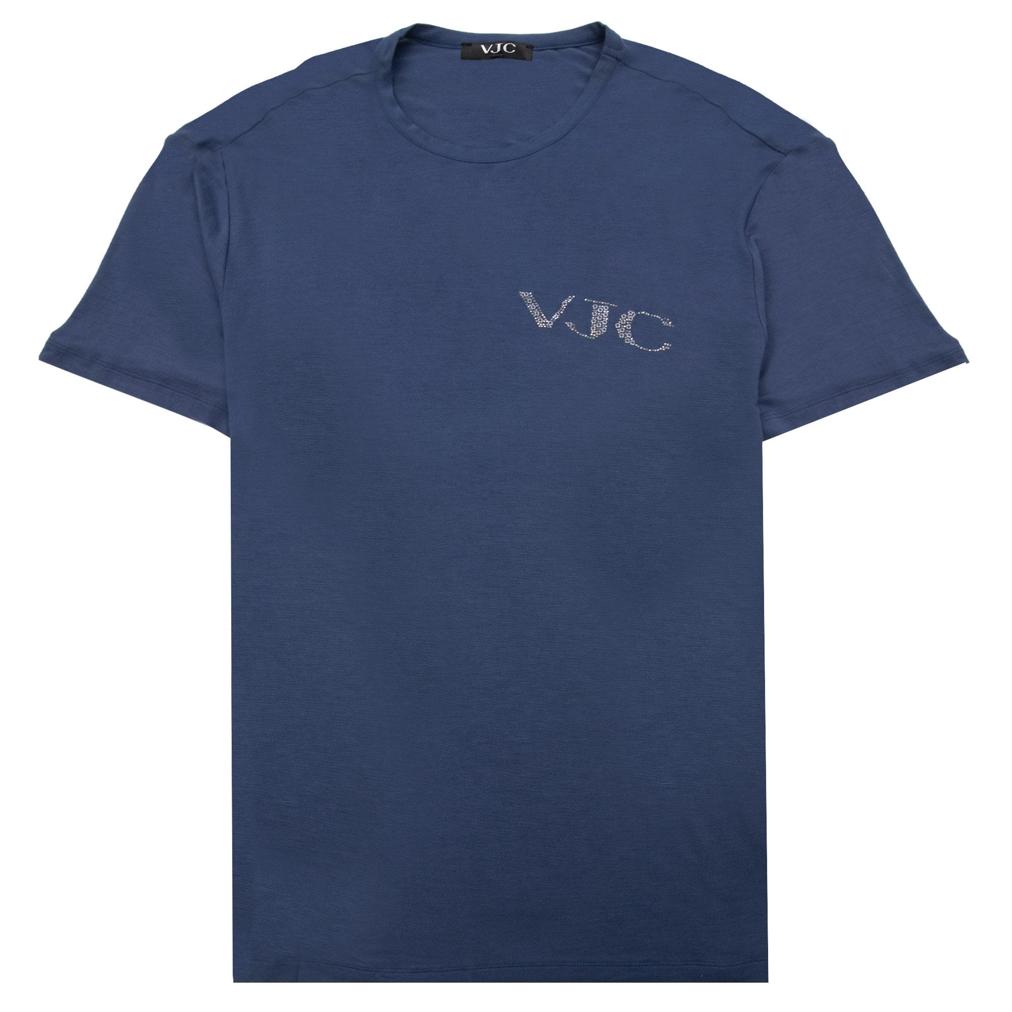 Versace Punk Loose Logo T Shirt Navy Blue