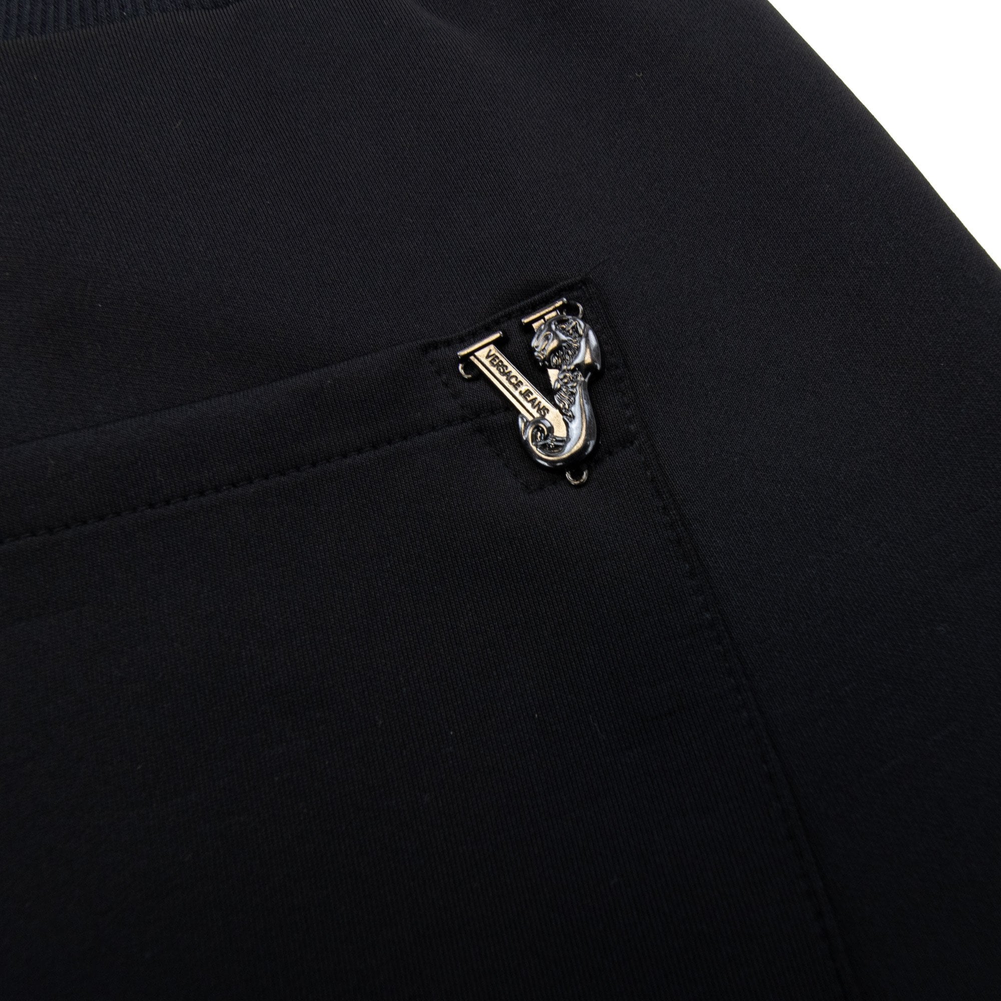 Versace Jeans Neoprene Thor Metal Logo Shorts Black