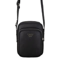 Emporio Armani Asv Regenerated Saffiano Leather Shoulder Bag Black