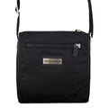 Emporio Armani Badge Nylon Cross Body Messenger Bag Black