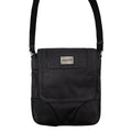 Dolce & Gabbana Metal Badge Soft Leather Messenger Bag Black