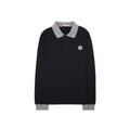 Moncler Junior Logo Maglia Polo Black