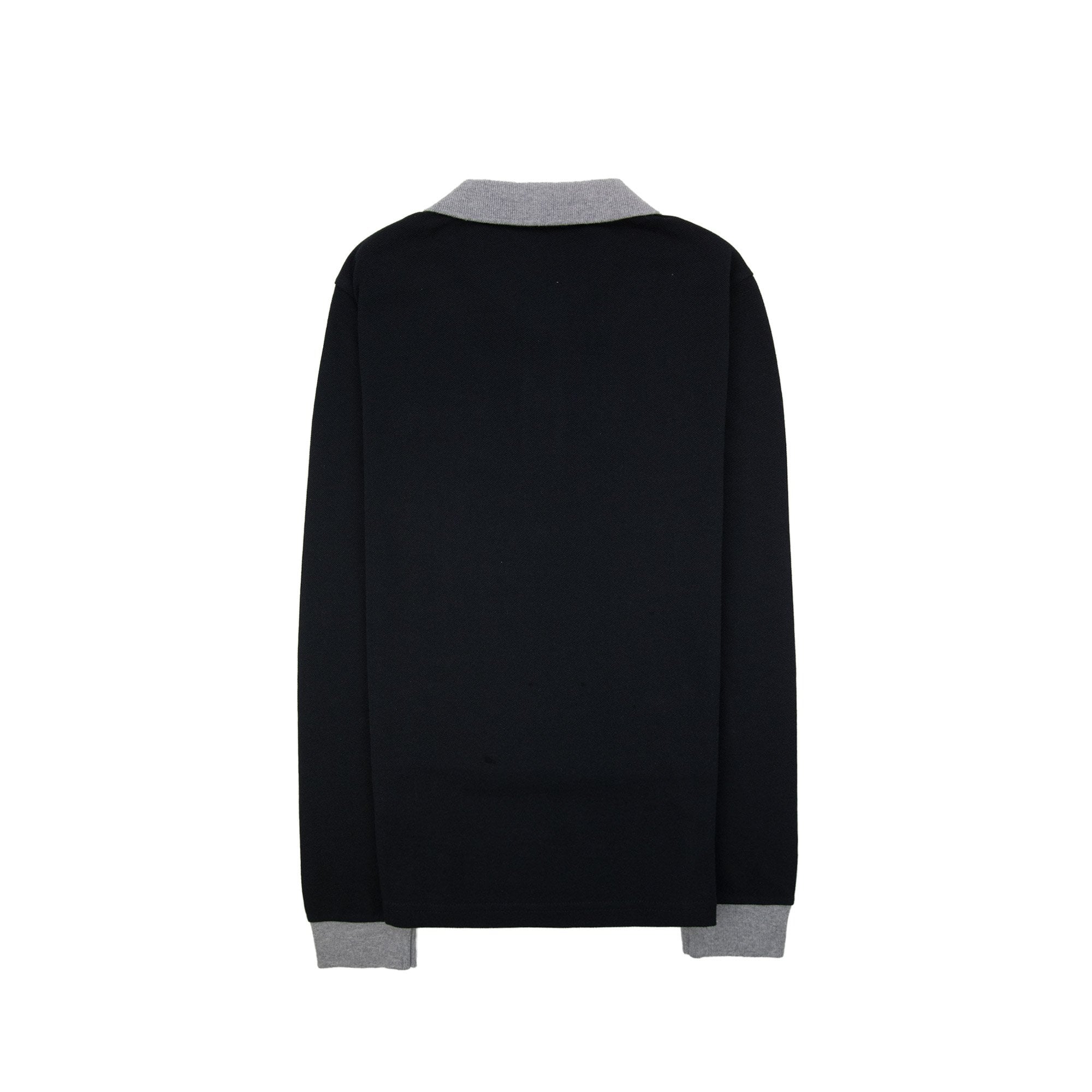 Moncler Junior Logo Maglia Polo Black