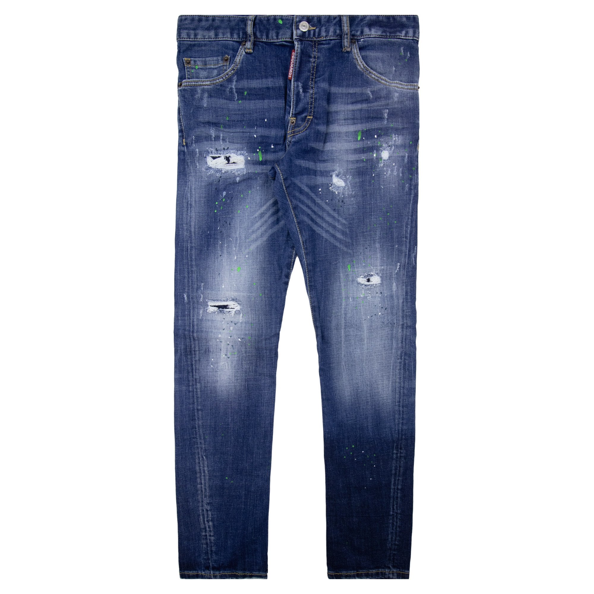 Dsquared2 Sexy Twist Paint Splatter Jean Denim 470