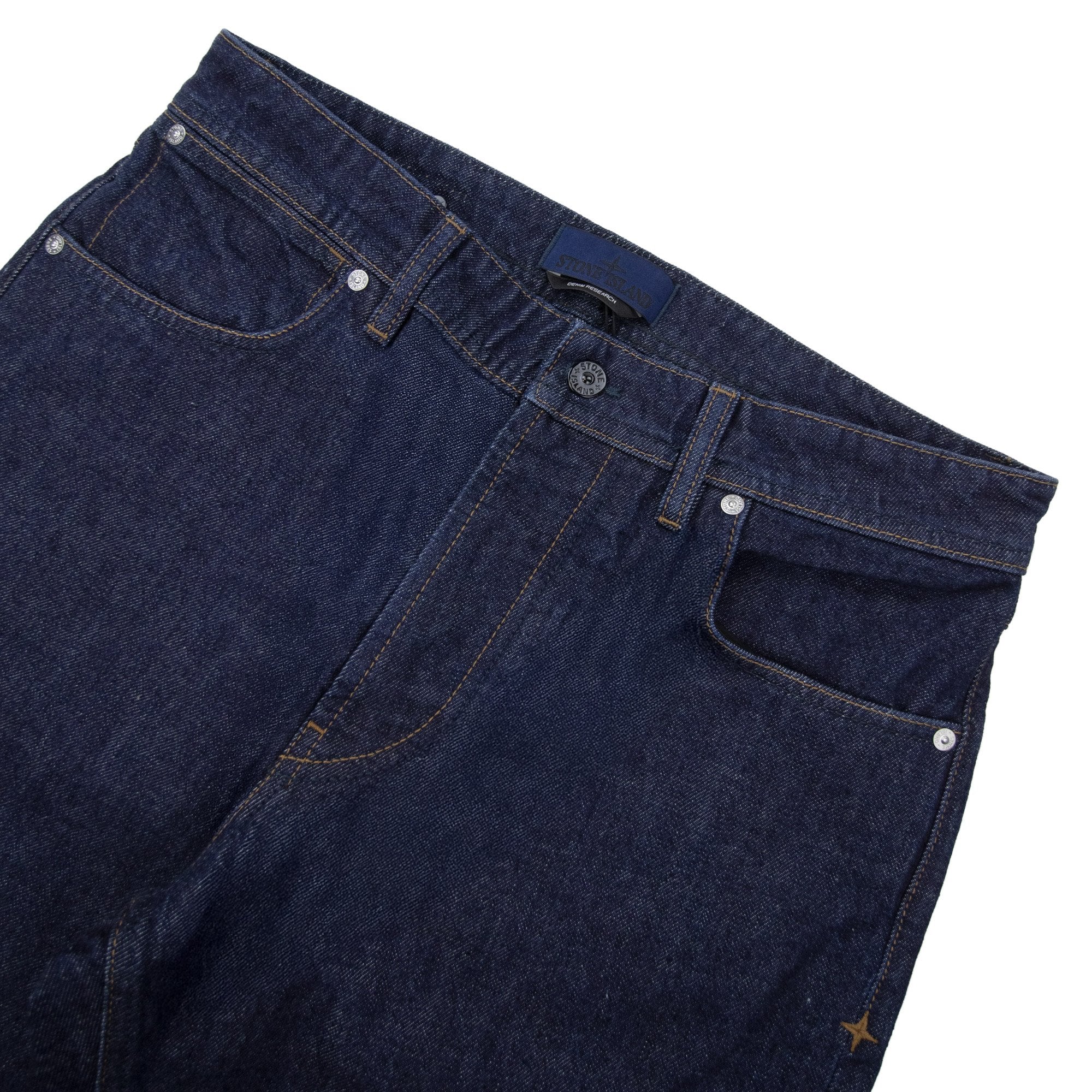 Stone Island J100005 Indigo Denim-rinsed Straight Fit Jean Denim