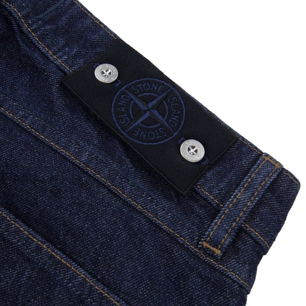 Stone Island J100006 Indigo Denim-raw Loose Fit Jean Denim