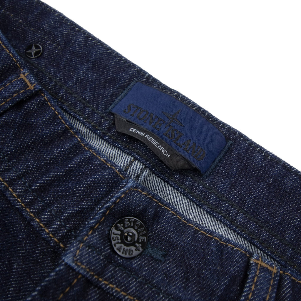 Stone Island J100006 Indigo Denim-raw Loose Fit Jean Denim