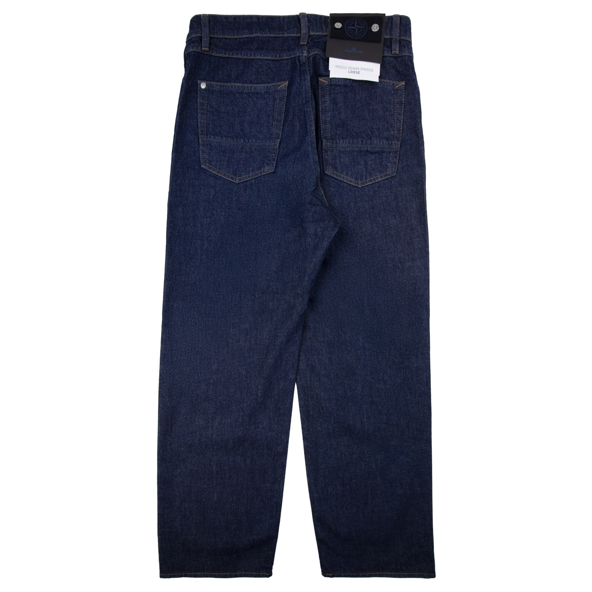 Stone Island J100006 Indigo Denim-raw Loose Fit Jean Denim