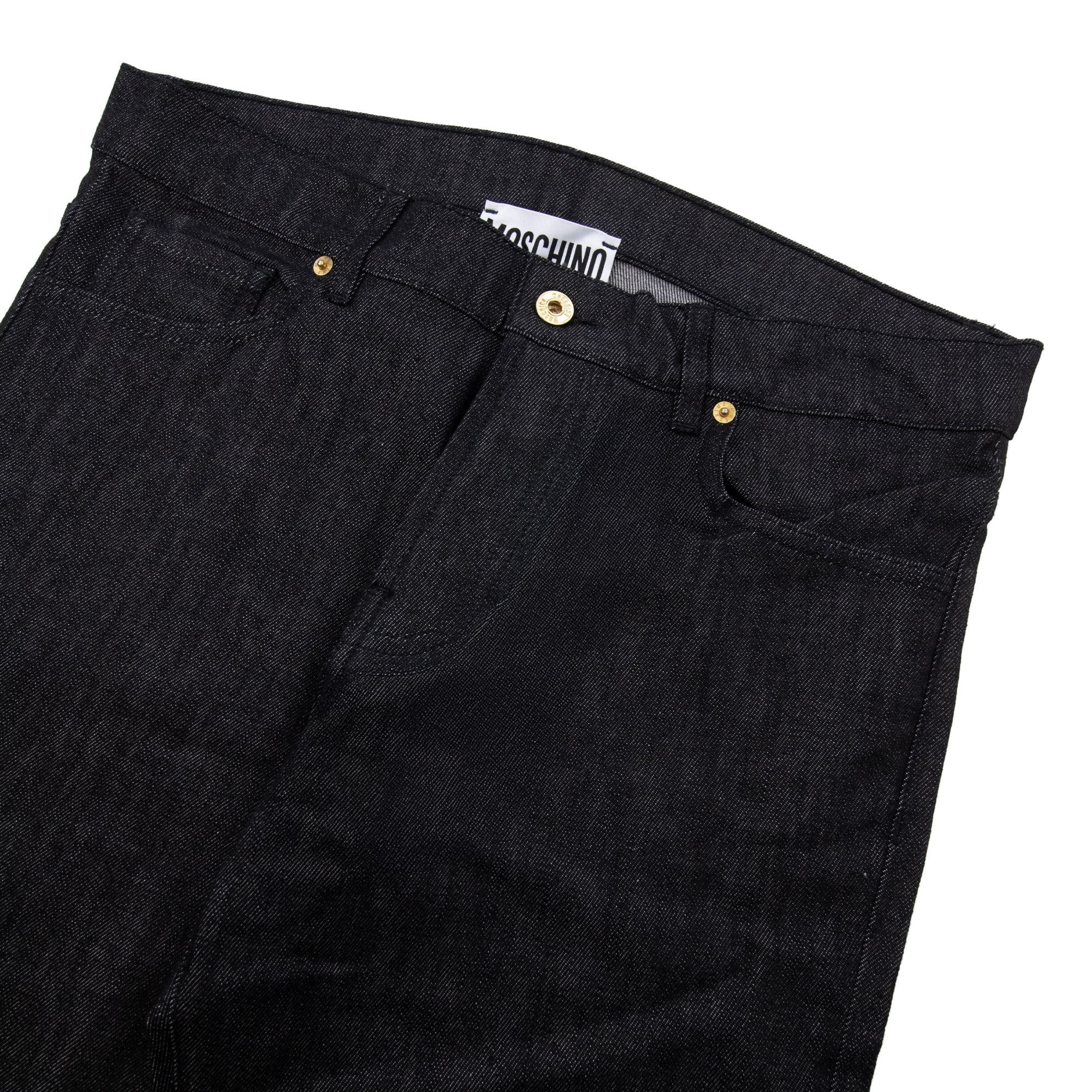Moschino Couture Straight Leg 5 Pocket Jean Black