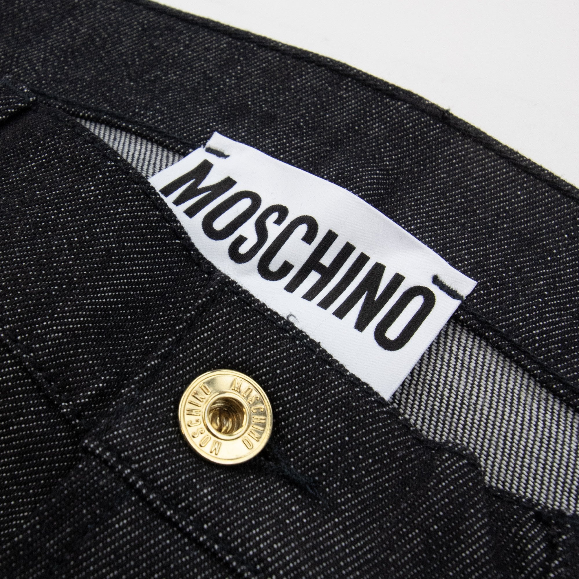 Moschino Couture Straight Leg 5 Pocket Jean Black