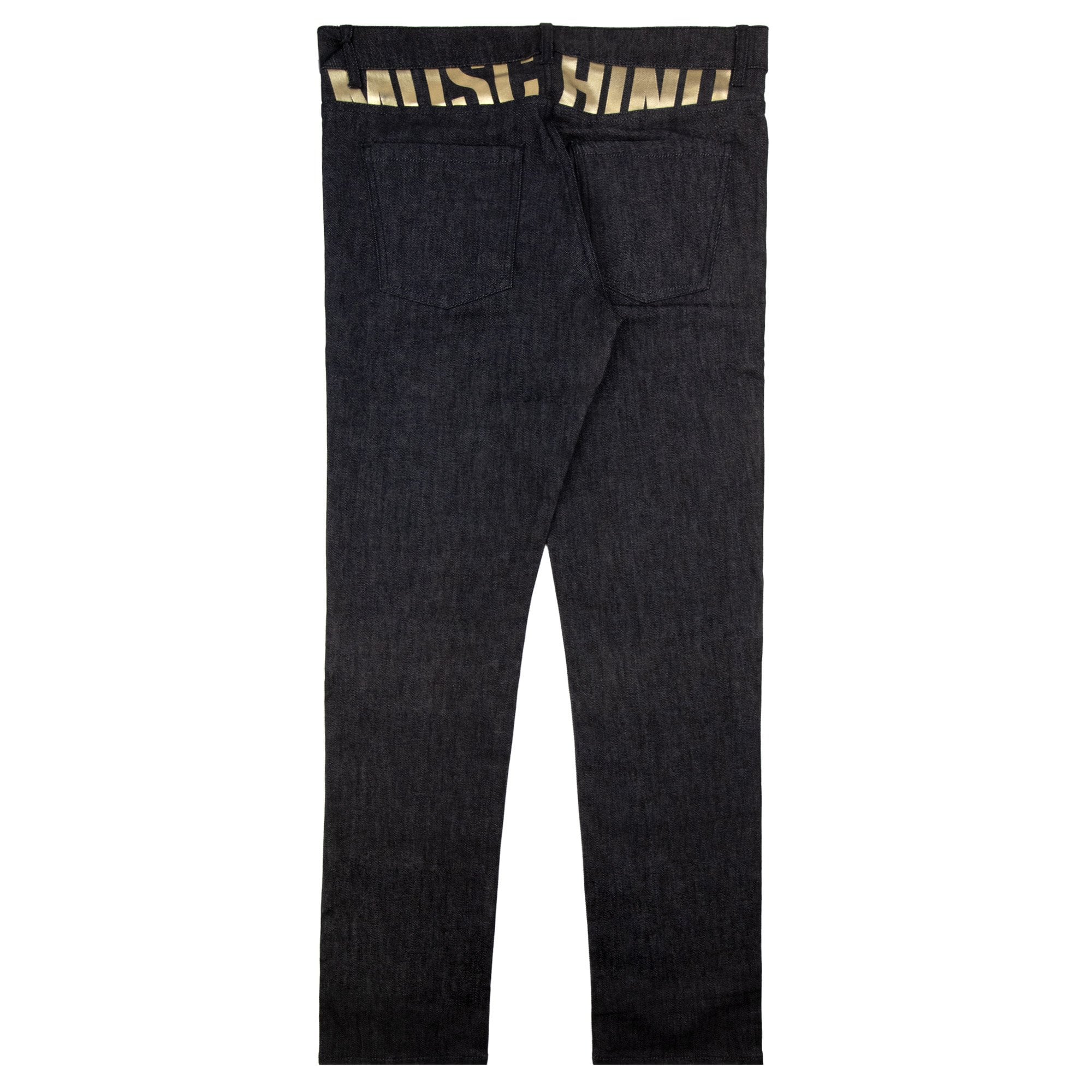 Moschino Couture Straight Leg 5 Pocket Jean Black