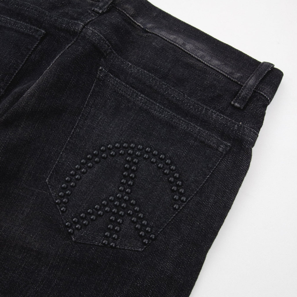 Love Moschino Back Pocket Studs Denim Jean Black