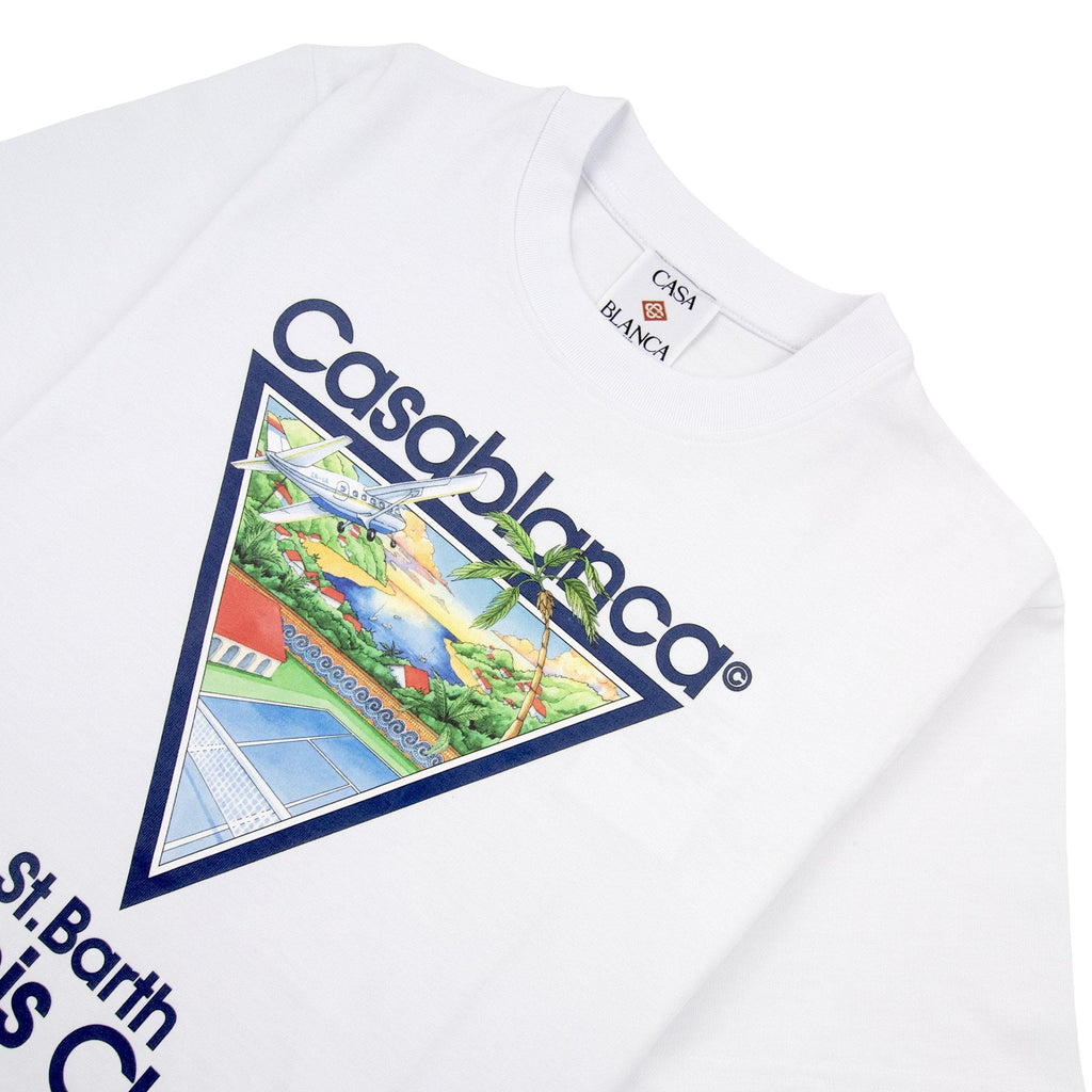 Casablanca Tennis Club Icon St Barth T-shirt White