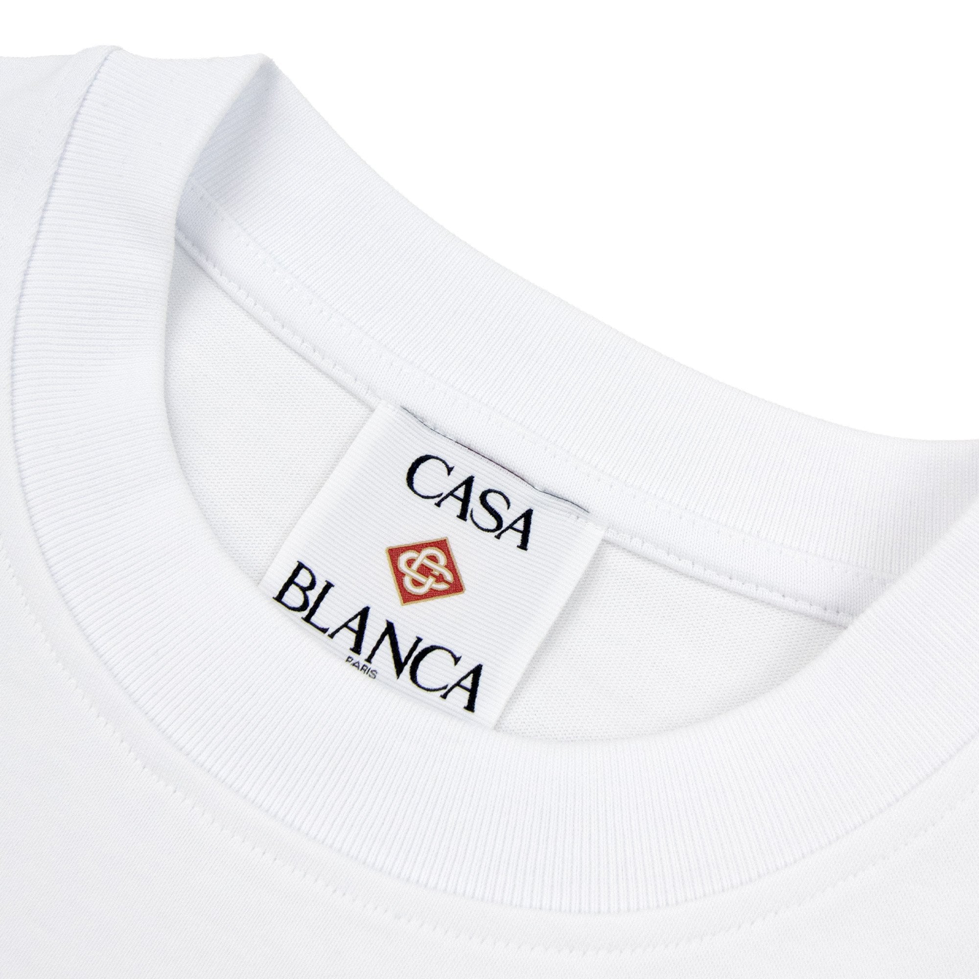 Casablanca Tennis Club Icon St Barth T-shirt White