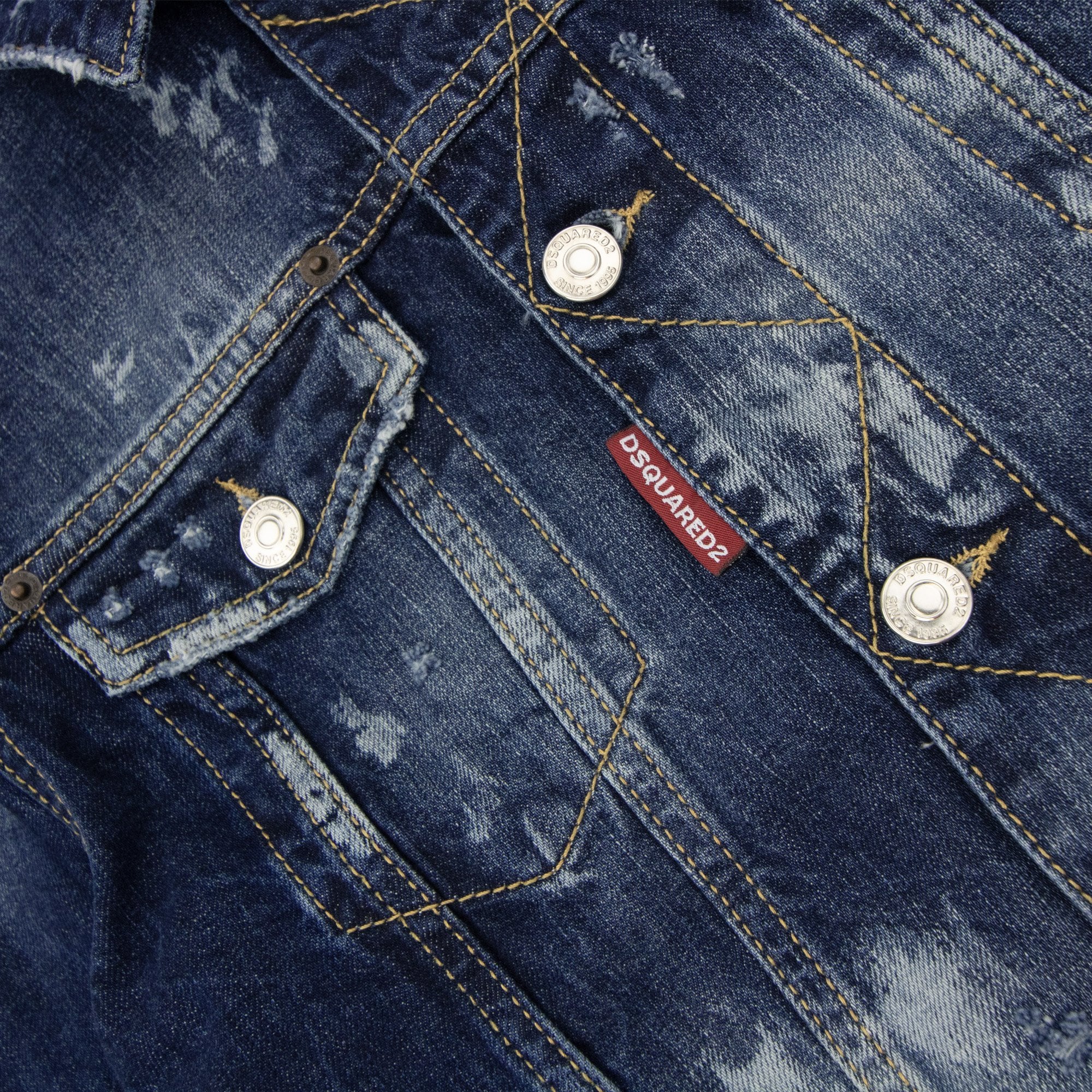 Dsquared2 Mid Wash Over Jean Denim Jacket Denim 470