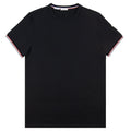 Moncler Tricolour-trimmed Cotton T-shirt Black 999