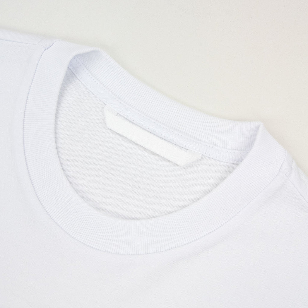 Moncler Sketch Embroidered Logo Cotton T-shirt White 00a