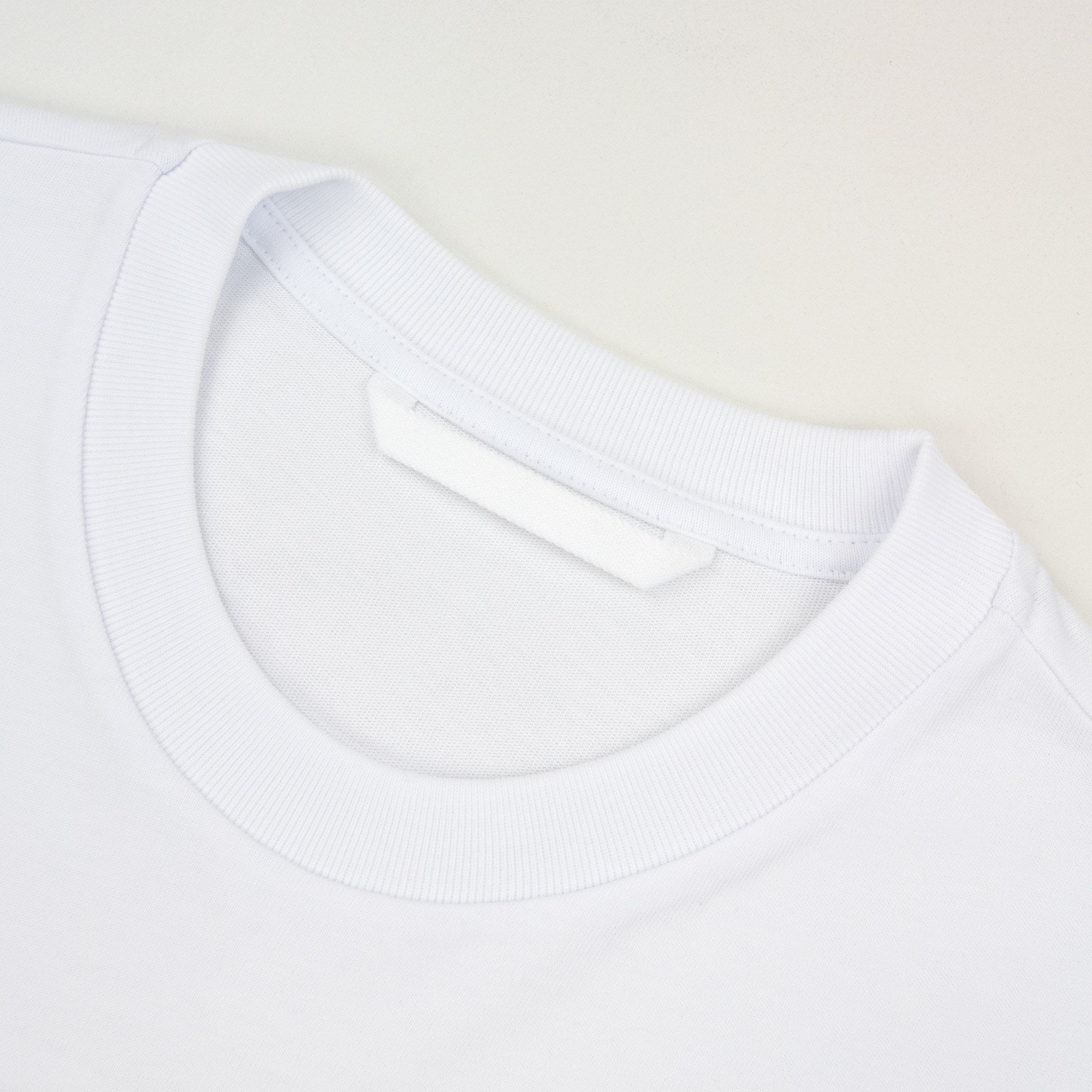Moncler Sketch Embroidered Logo Cotton T-shirt White 00a