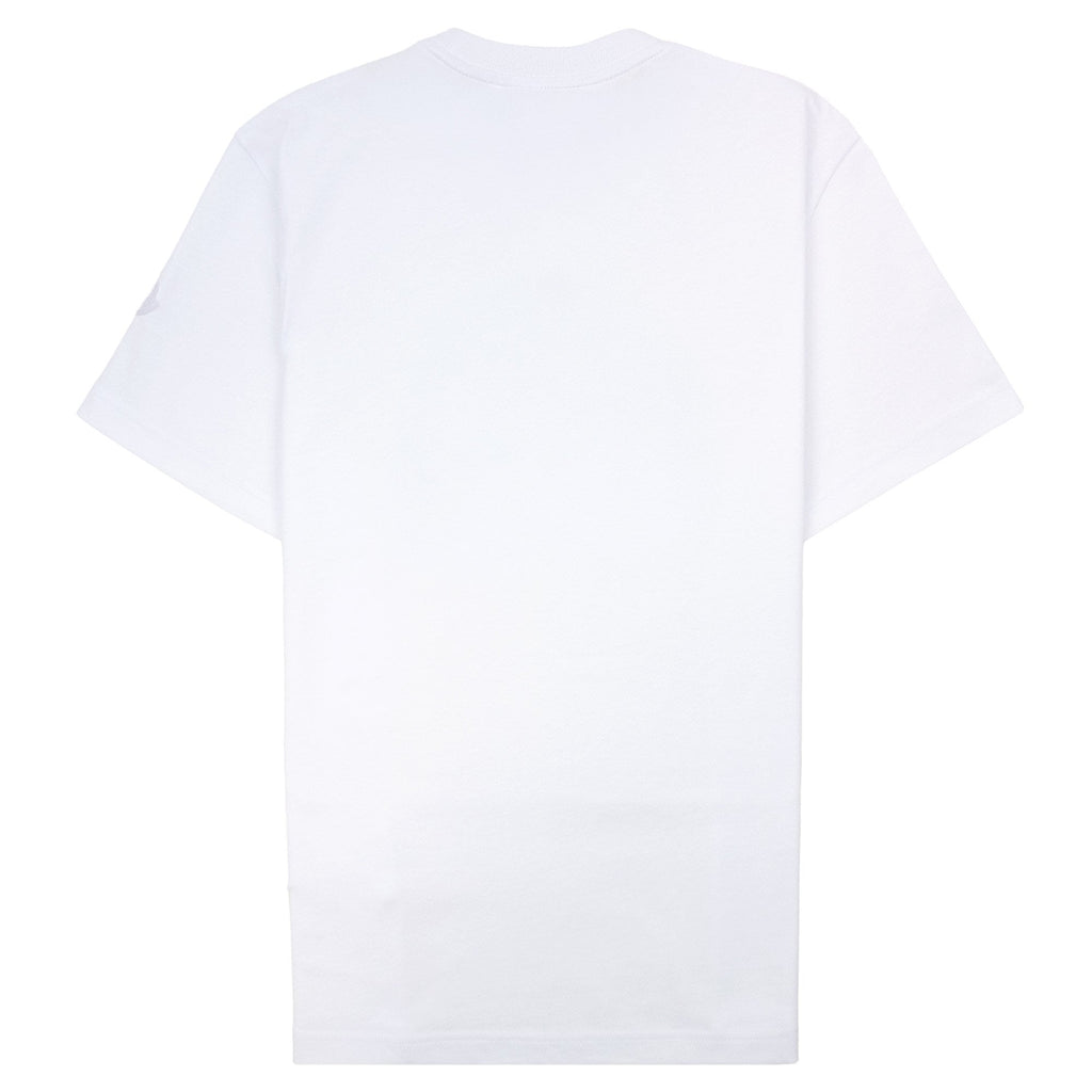 Moncler Sketch Embroidered Logo Cotton T-shirt White 00a