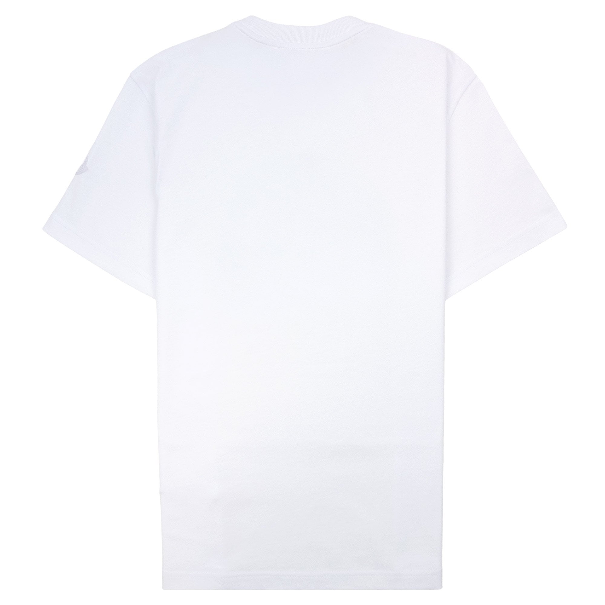 Moncler Sketch Embroidered Logo Cotton T-shirt White 00a