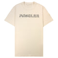 Moncler Space Embroidered Logo Cotton T-shirt Cream 21l