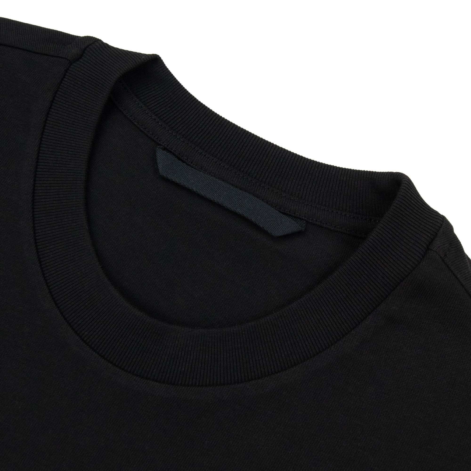 Moncler Space Embroidered Logo Cotton T-shirt Black 999