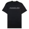 Moncler Space Embroidered Logo Cotton T-shirt Black 999
