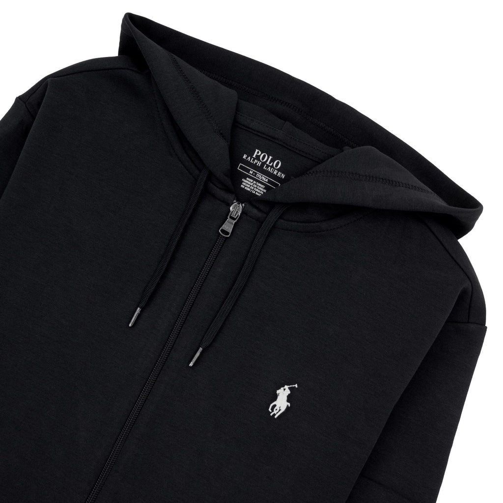 Polo Ralph Lauren Double Knit Full Zip Hoodie Black