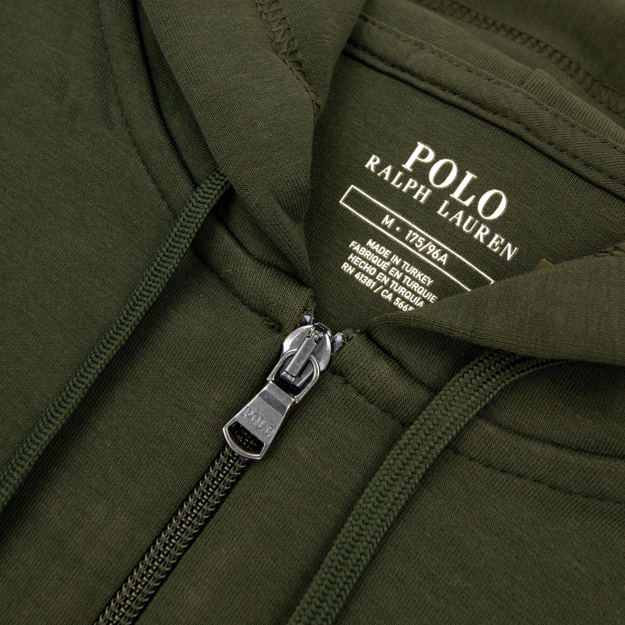 Polo Ralph Lauren Double Knit Full Zip Hoodie Green