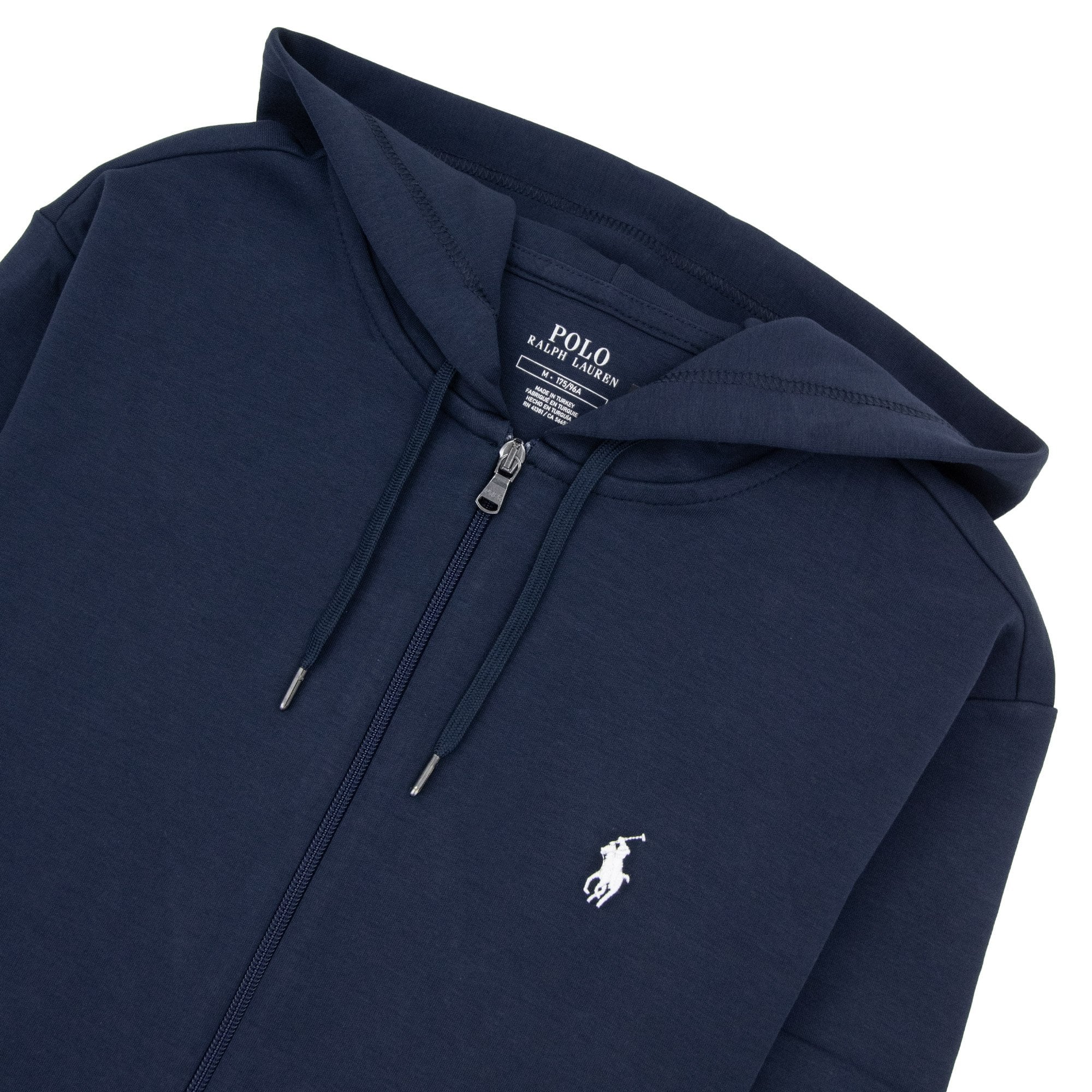 Polo Ralph Lauren Double Knit Full Zip Hoodie Aviator Navy
