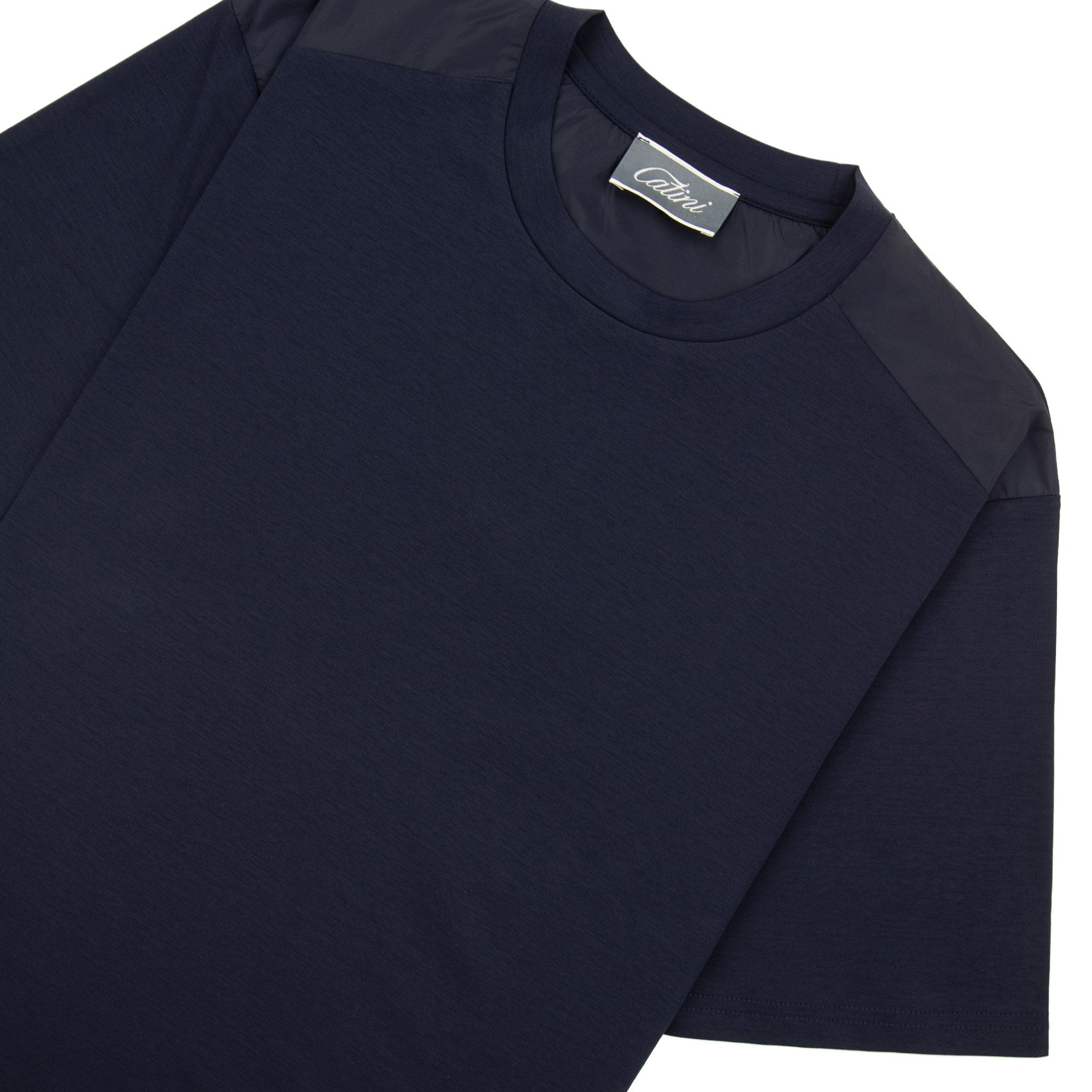 Catini Firenze Shoulder Panel T-shirt Navy Blue