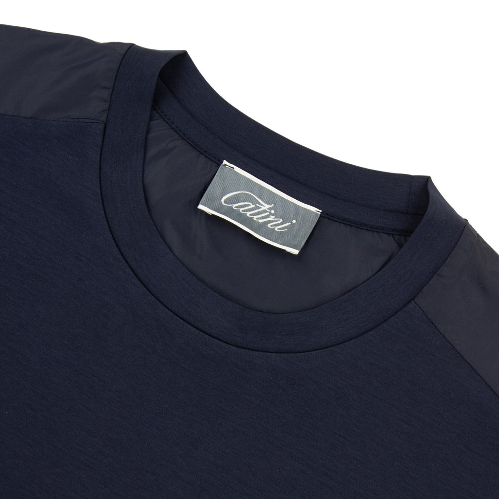 Catini Firenze Shoulder Panel T-shirt Navy Blue