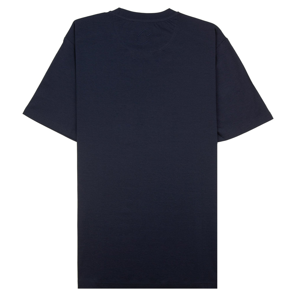 Catini Firenze Shoulder Panel T-shirt Navy Blue