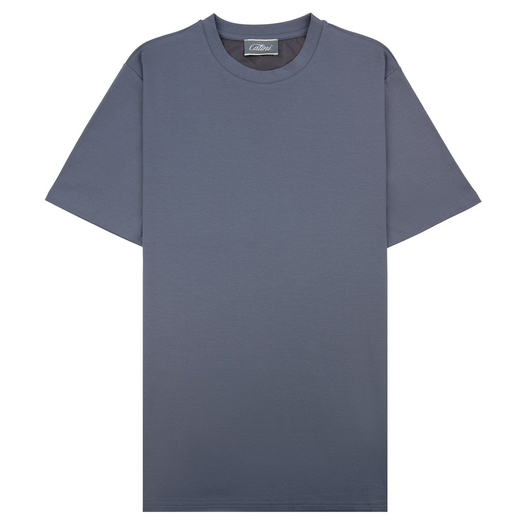 Catini Firenze Plain T-shirt Steel Blue