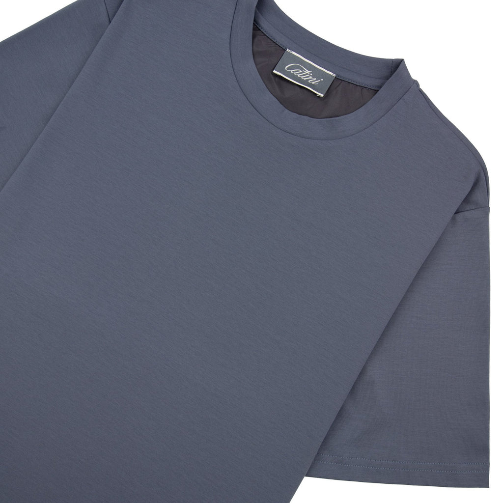 Catini Firenze Plain T-shirt Steel Blue