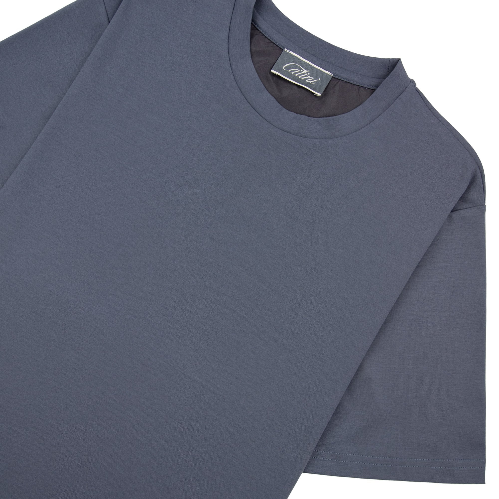 Catini Firenze Plain T-shirt Steel Blue