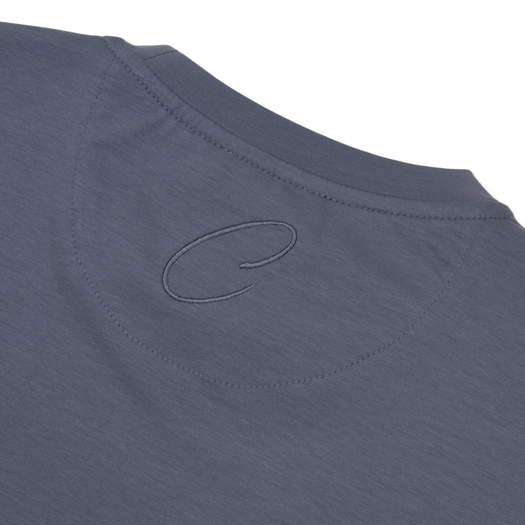 Catini Firenze Plain T-shirt Steel Blue