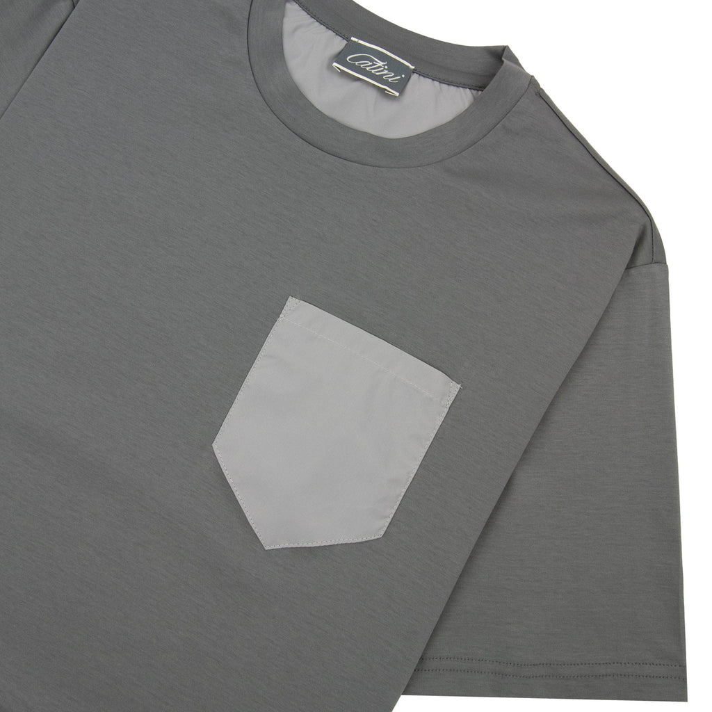 Catini Firenze Pocket T-shirt Grigio Grey/light Grey